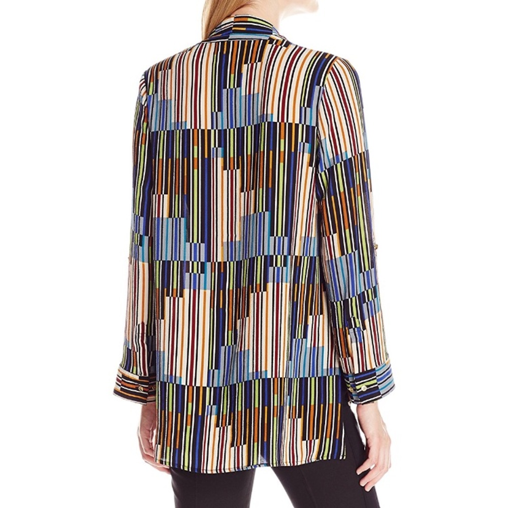 NWOT Rafaella Line Up Tie Top - Picture 2 of 8